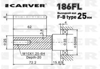 Двигатель дизельный CARVER 186 FL - вид 1 миниатюра